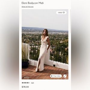 Free People Eleni Bodycon Midi Dress